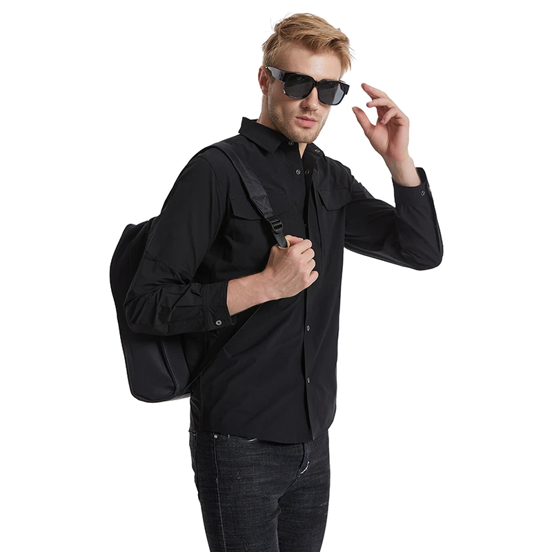 【战风】户外战术多兜商务通勤男士速干透气防泼水衬衣长袖男款