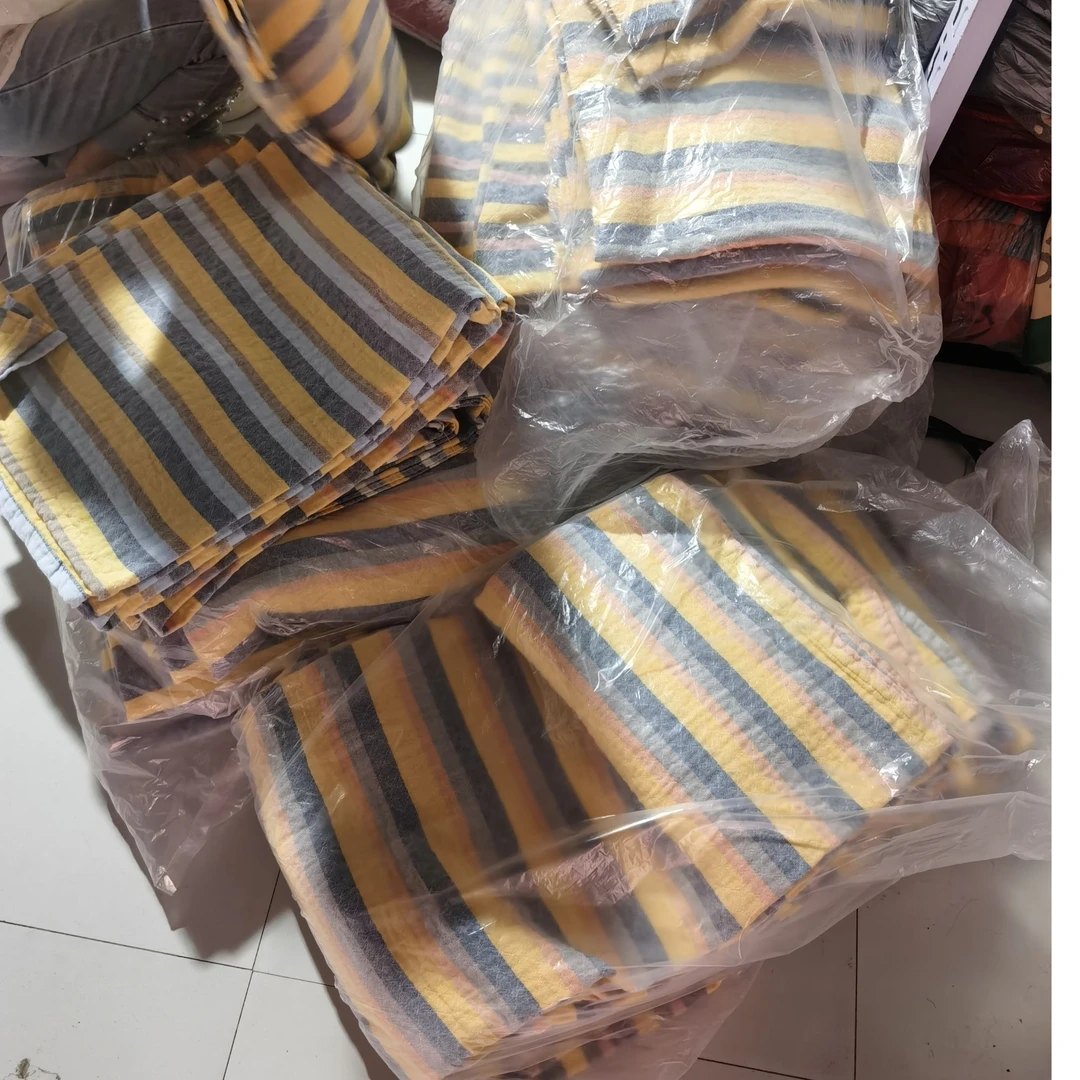 【清新条纹】150*200单人纯棉可爱亲肤柔软舒适小清新床盖