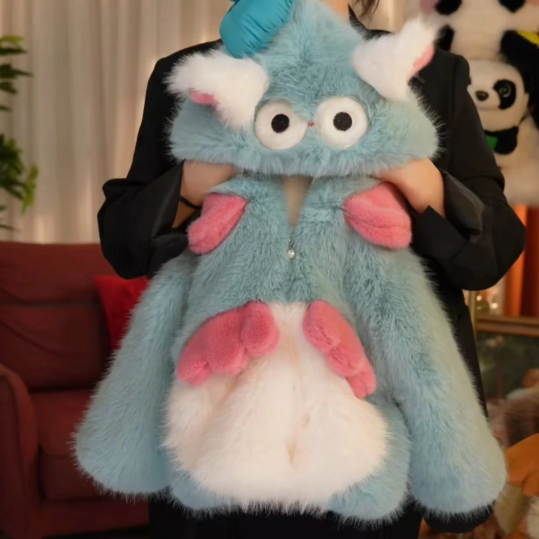 瑞果麻麻【小怪兽】2024新款冬季保暖时尚洋气加厚外套