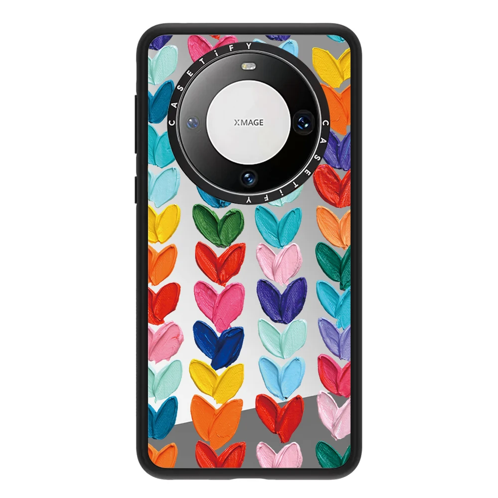 华为遥遥领先爱心镜面超高版 HuaWei mata60/60pro手机壳全包防摔