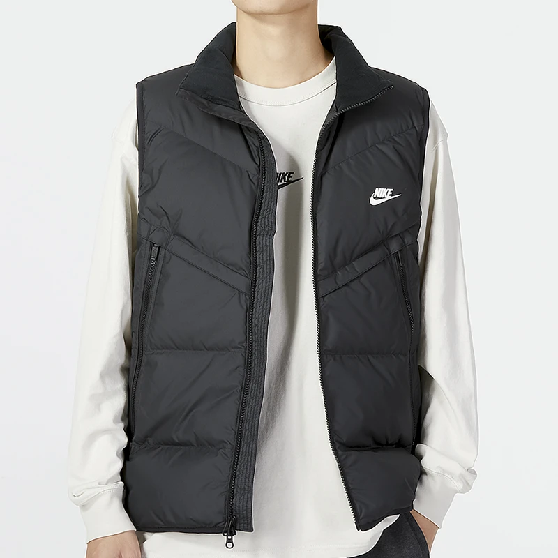 NIKE耐克正品羽绒马甲男子保暖立领上衣新款运动背心DV1136-010