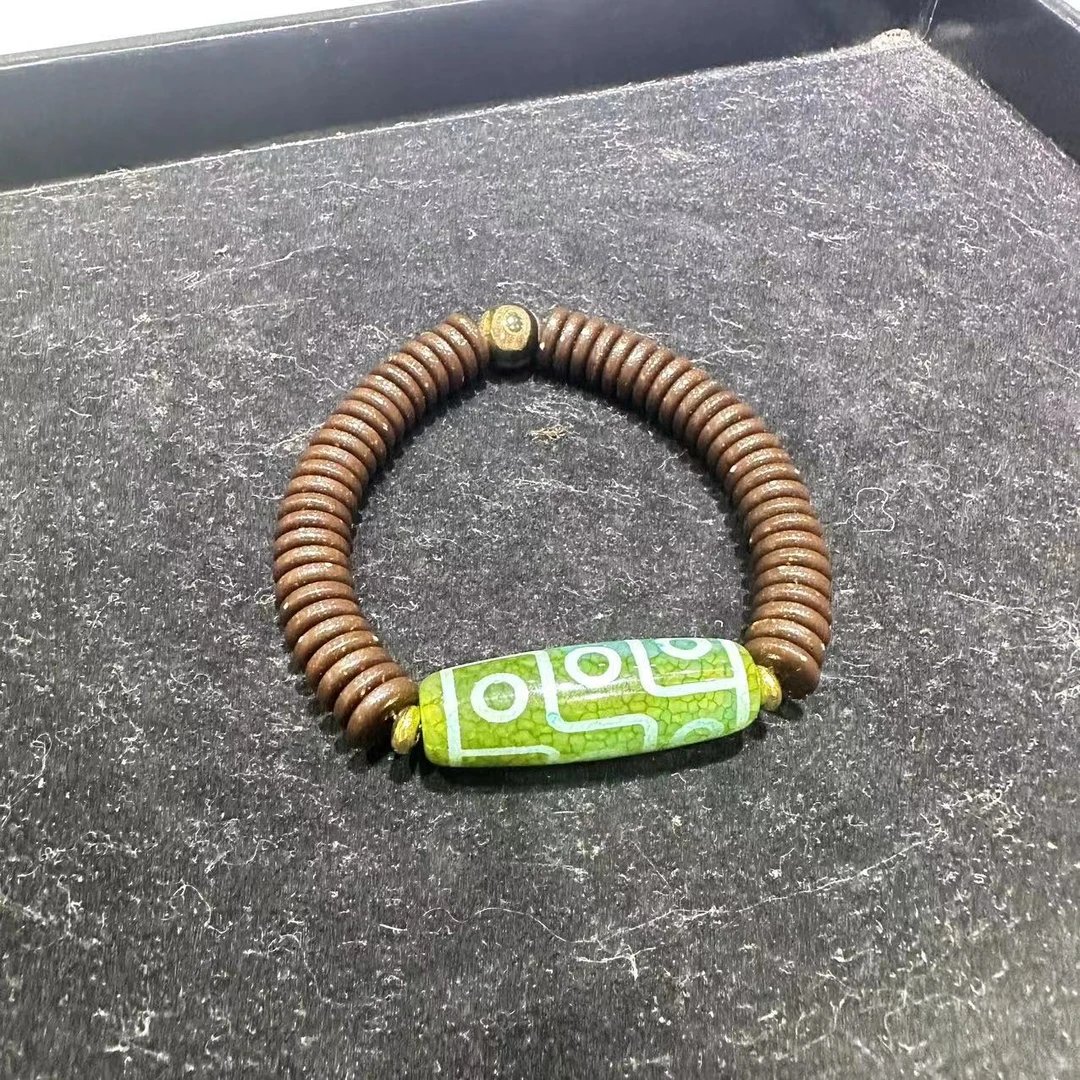 非金属珐琅手链 <米多缘>ZC绿度母九眼眼手串（不含证）