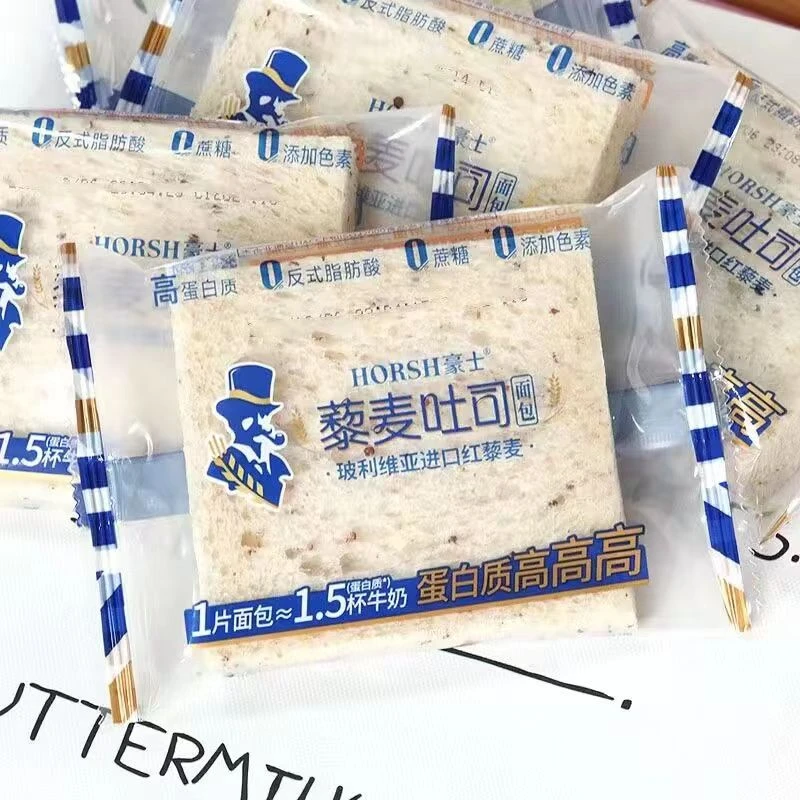 豪士黎麦吐司面包0蔗糖高蛋白宿舍囤货营养早餐代餐糕点零食整箱