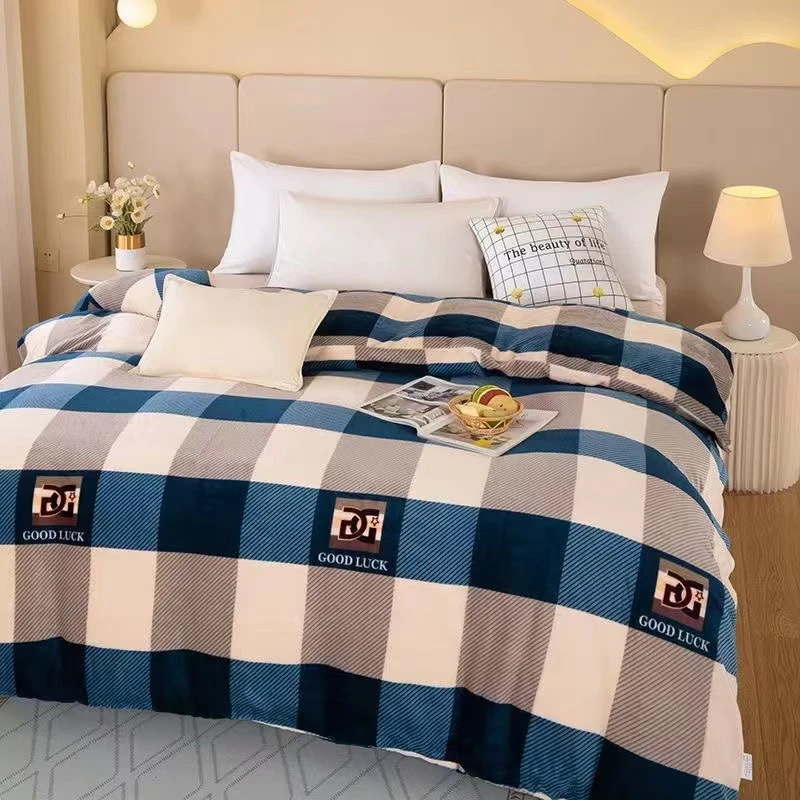 【黄氏家居专享】牛奶绒法兰绒大被套双面加绒秋冬款被套保暖被罩