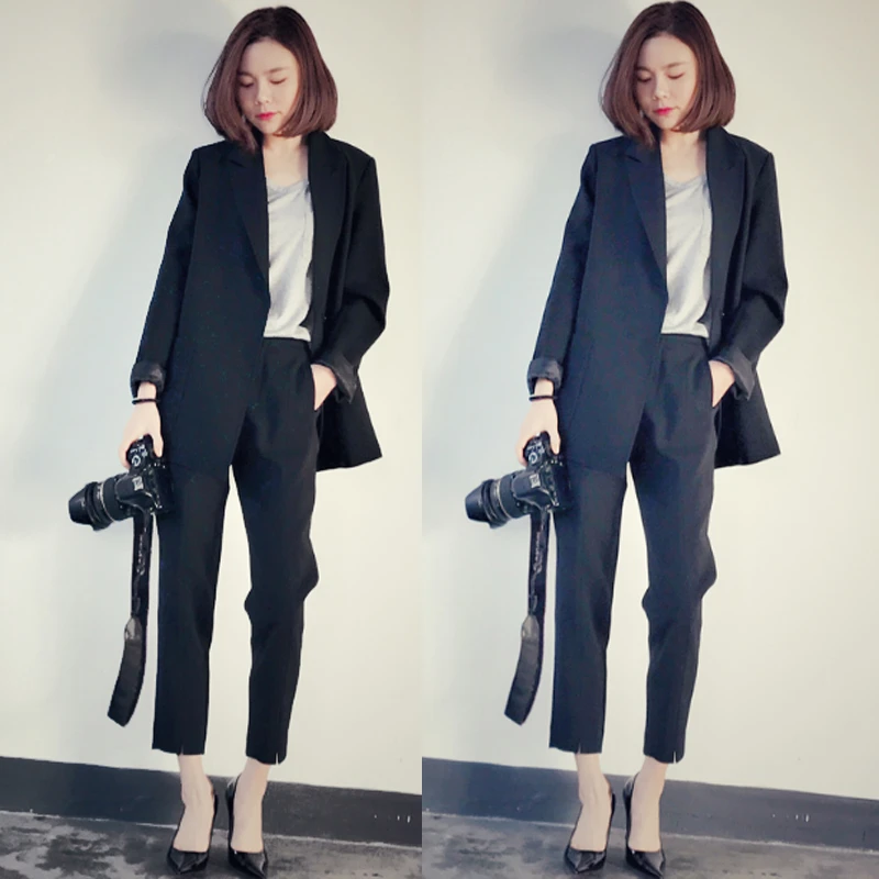 新款春秋女装2025套装女正装气质小西装长袖休闲西服外套欧美女潮