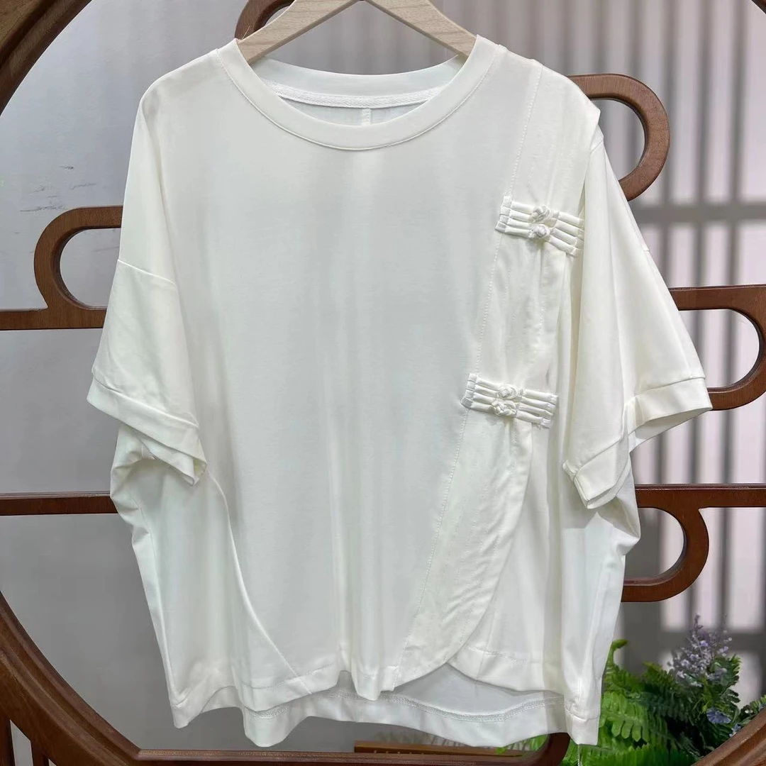 3774新款春夏时尚优雅减龄T恤小衫QZ