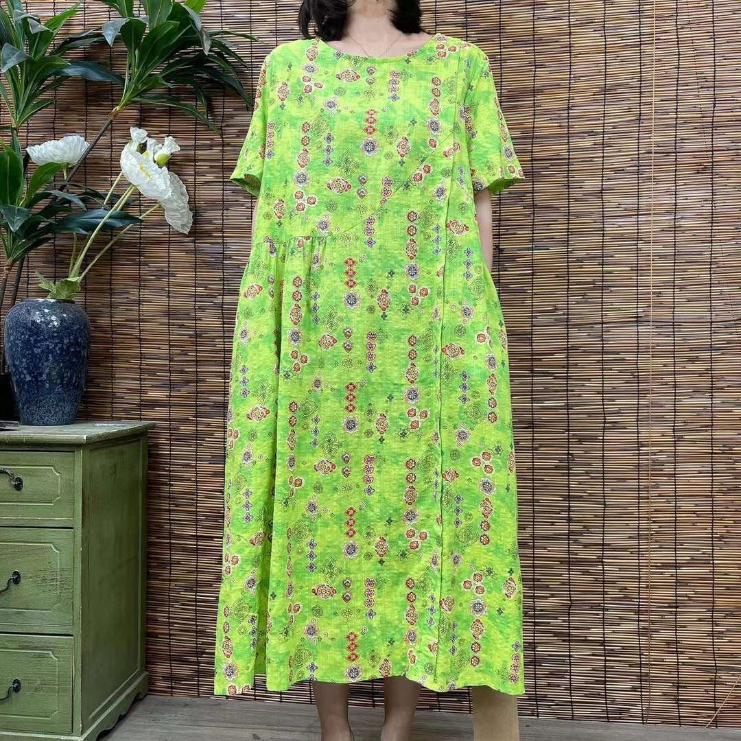 2140新款春夏气质优雅减龄显瘦连衣裙QZ