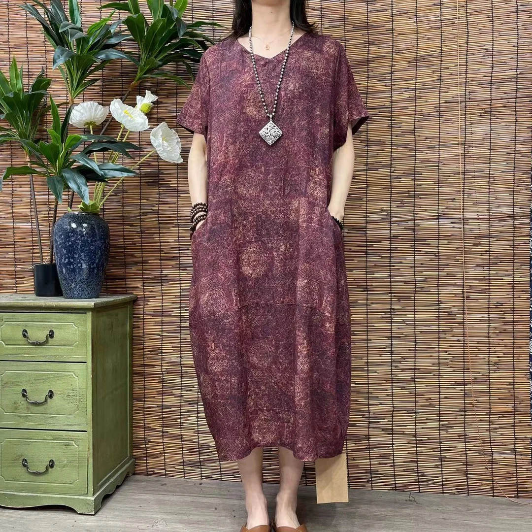 1273新款春夏洋气显瘦减龄遮肉连衣裙碎花裙QZ