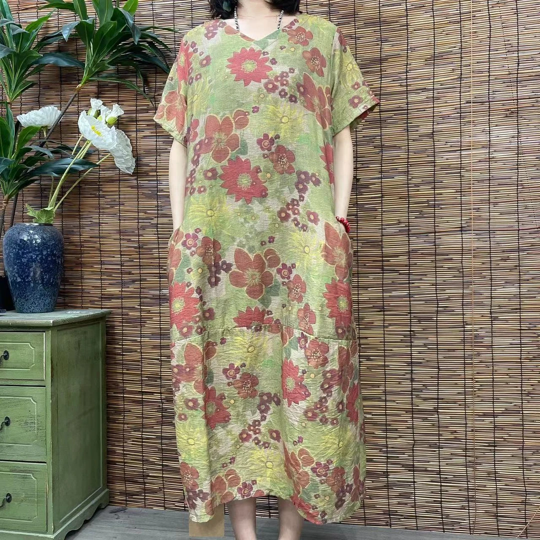 2221新款春夏气质优雅减龄显瘦连衣裙QZ