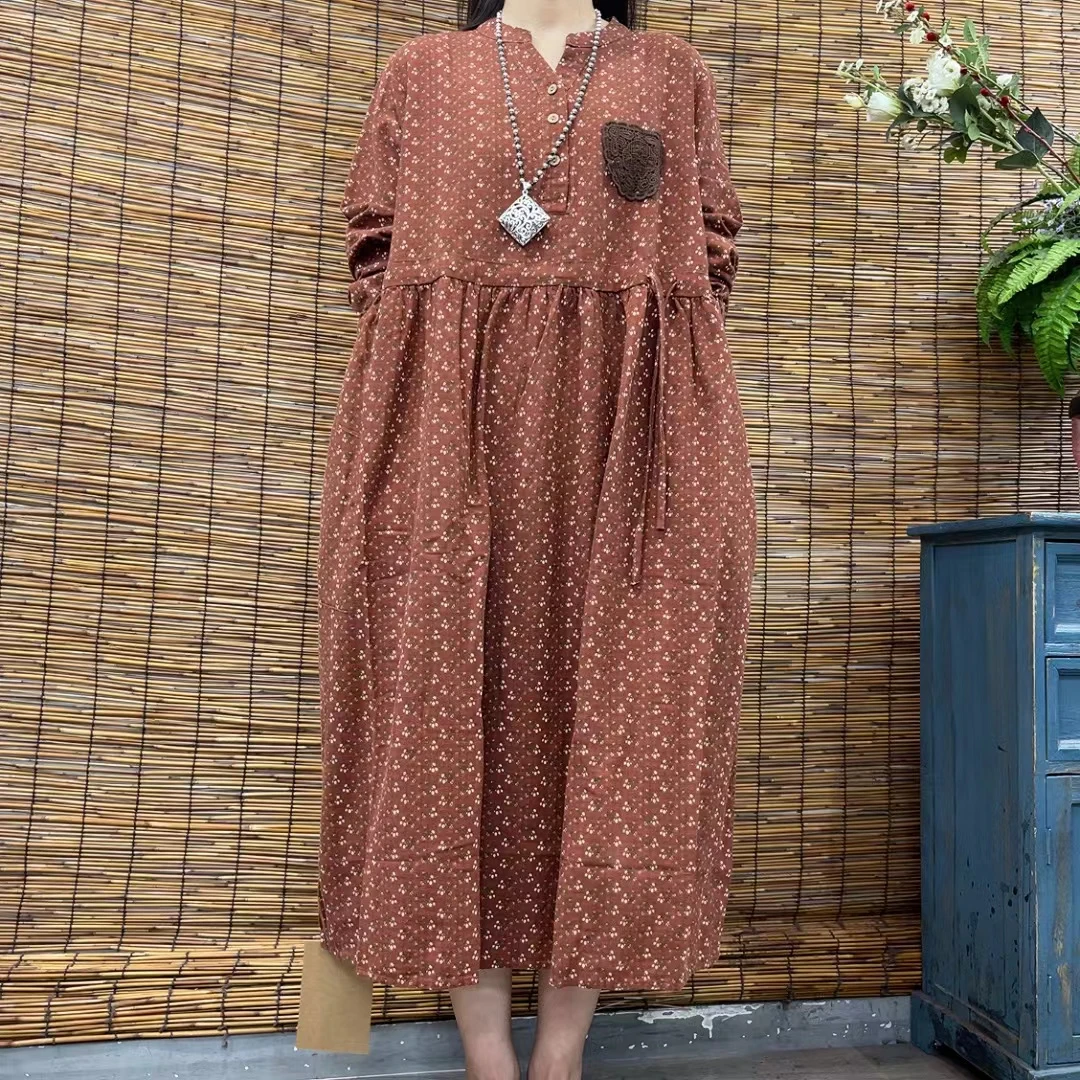 5870新款秋季洋气时尚减龄气质优雅连衣裙QZ