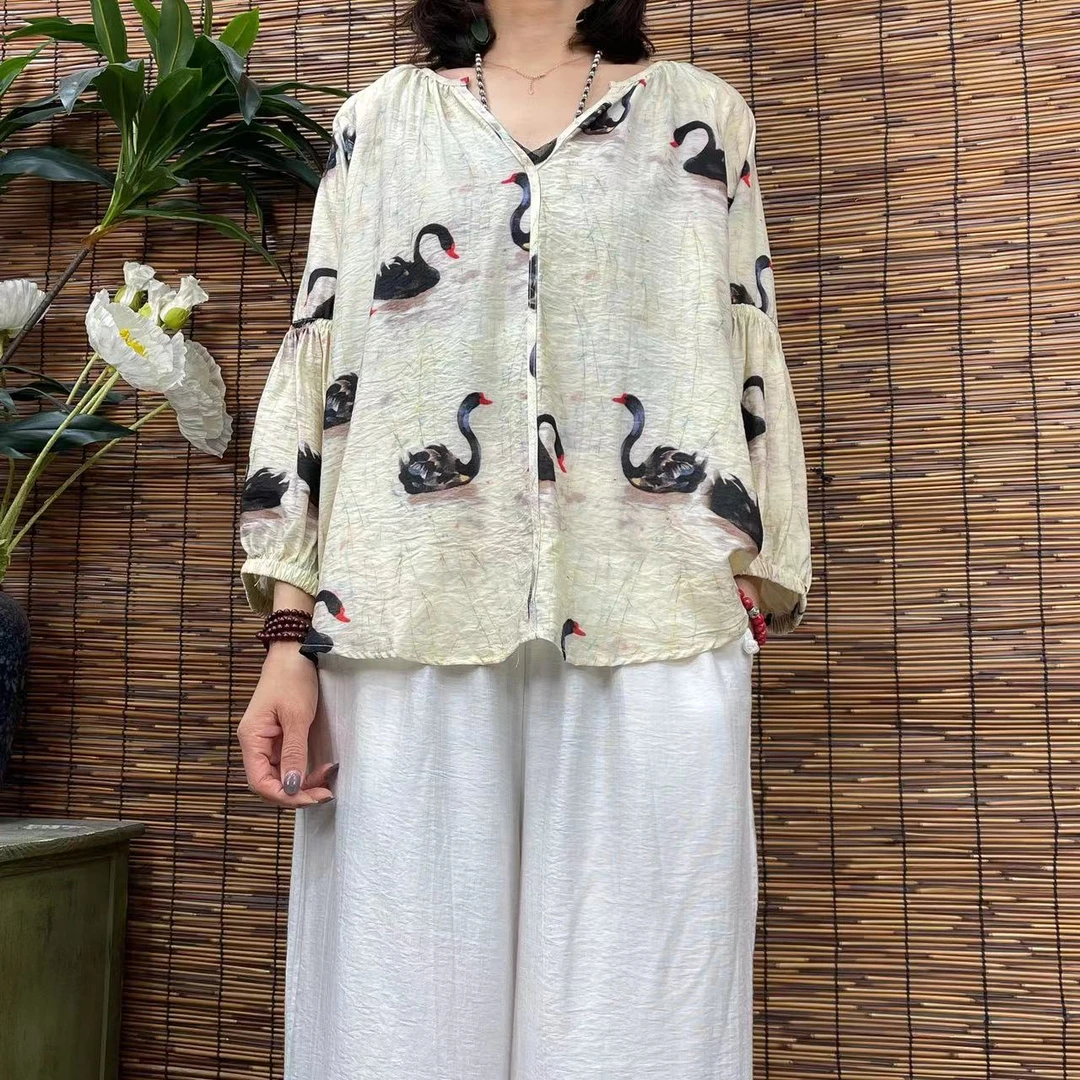 2148新款夏季宽松显瘦优雅气质T恤小衫QZ