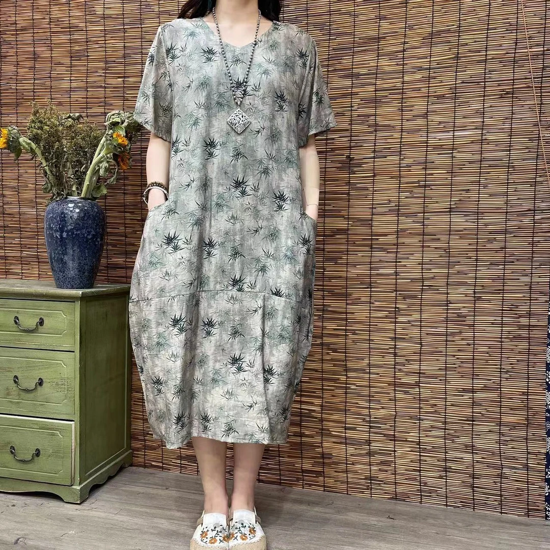 781夏季新款洋气显瘦减龄遮肉连衣裙碎花裙QZ