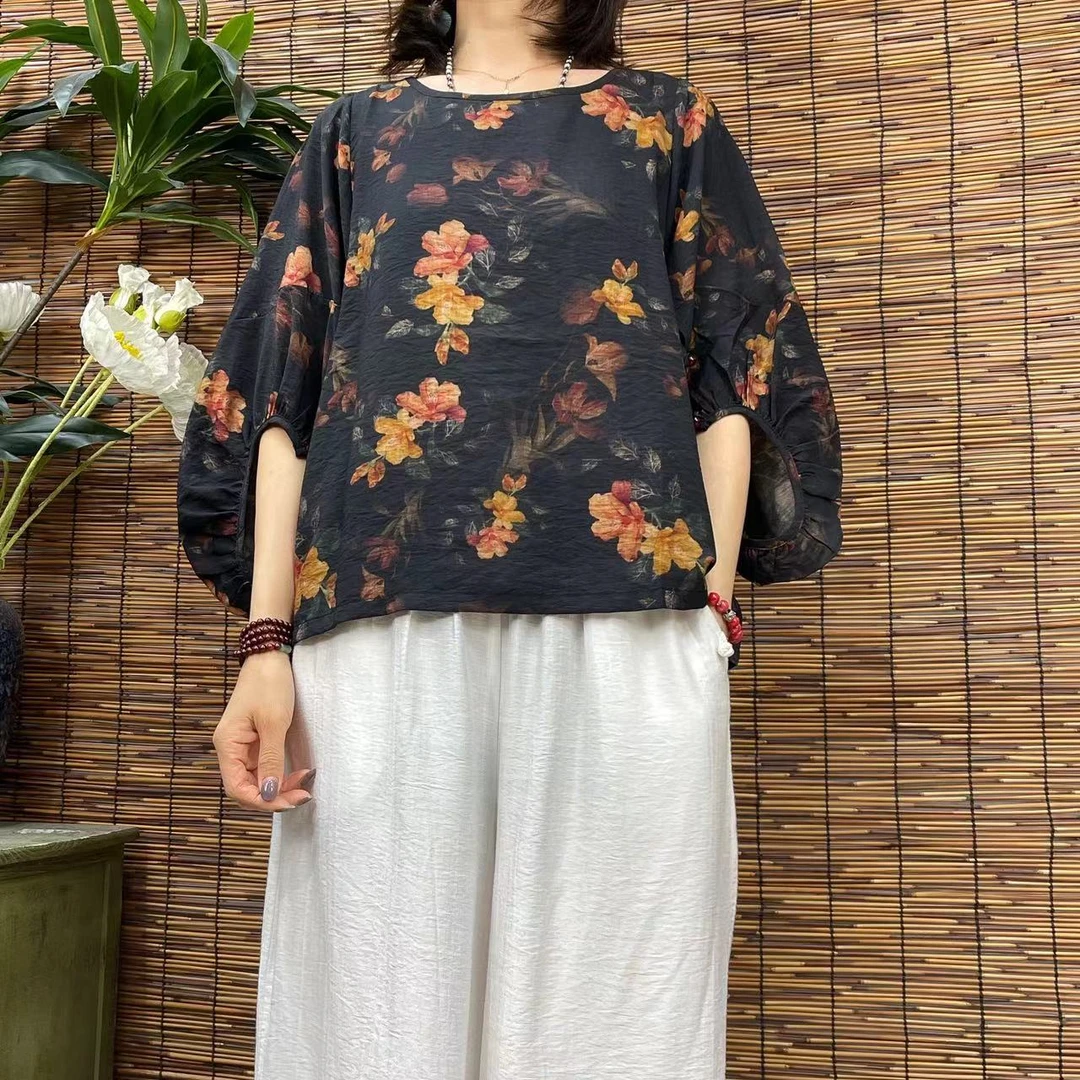 2163新款夏季宽松显瘦优雅气质T恤小衫QZ