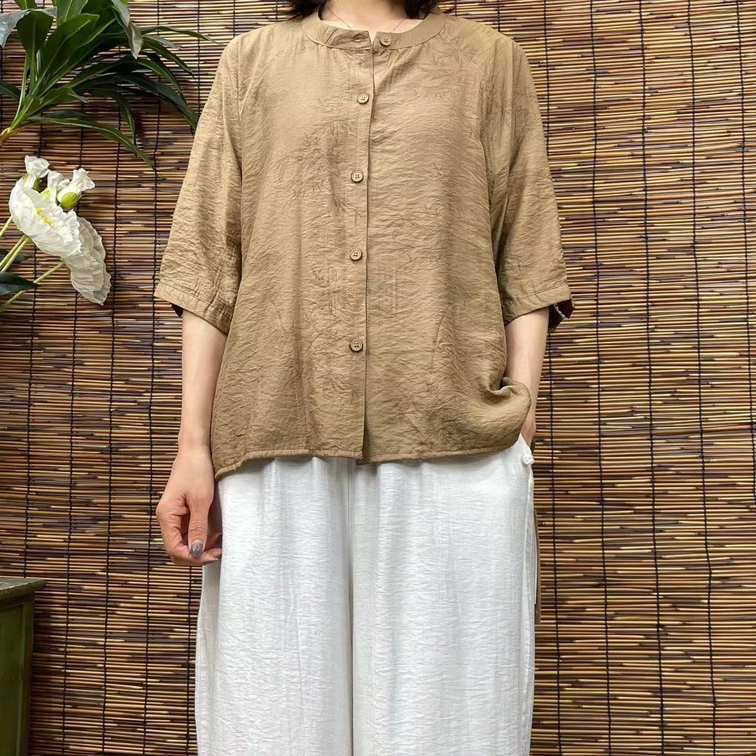 2131新款夏季宽松显瘦优雅气质T恤小衫QZ