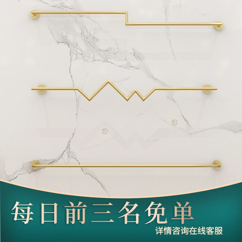 服装店展示架壁挂杆上墙正挂男女童装店上墙创意正侧挂挂衣架简约