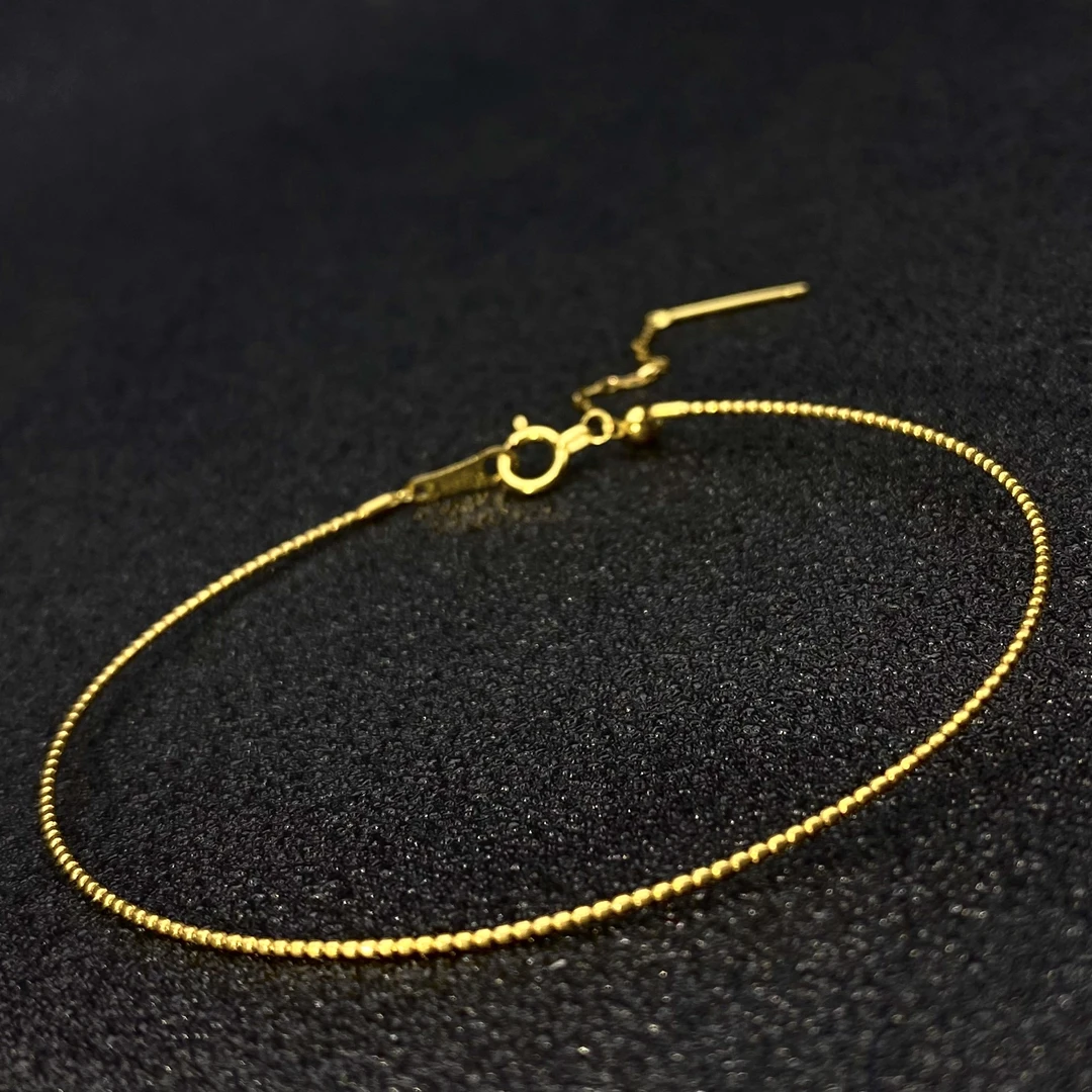 针式手圈|18K金万能弹力针式手圈#0010# 60以内圈口调节