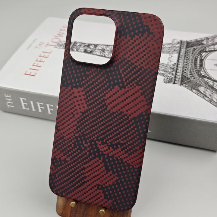 适用苹果16PM/pro凯夫拉手机壳轻奢高档全包防磨商务优品奢华磁吸