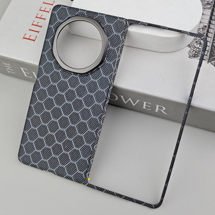 适用荣耀V3凯夫拉芳纶纤维手机壳商务磁吸超轻薄耐磨散热裸机手感