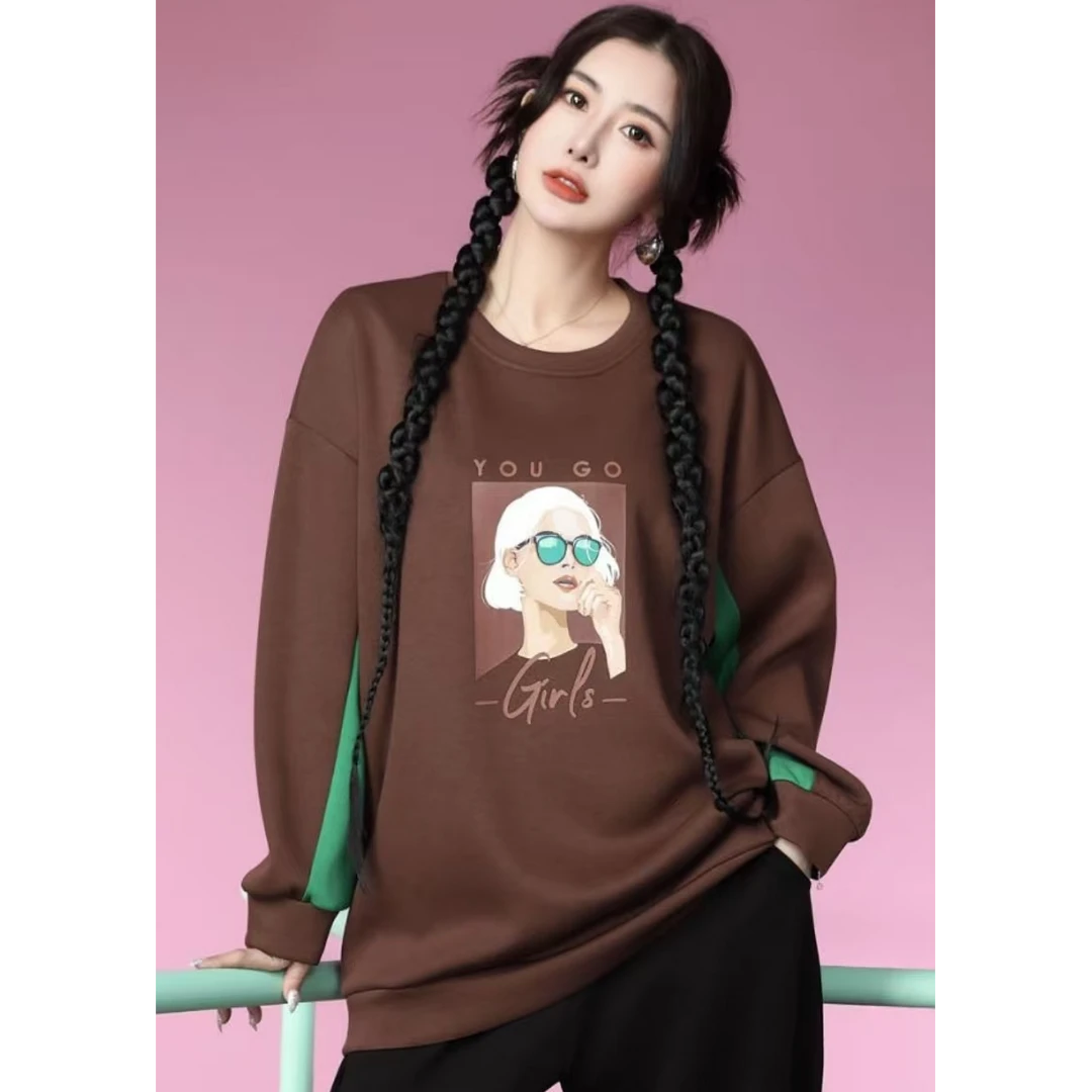 170-200斤   秋冬季时尚潮流大版宽松休闲卫衣