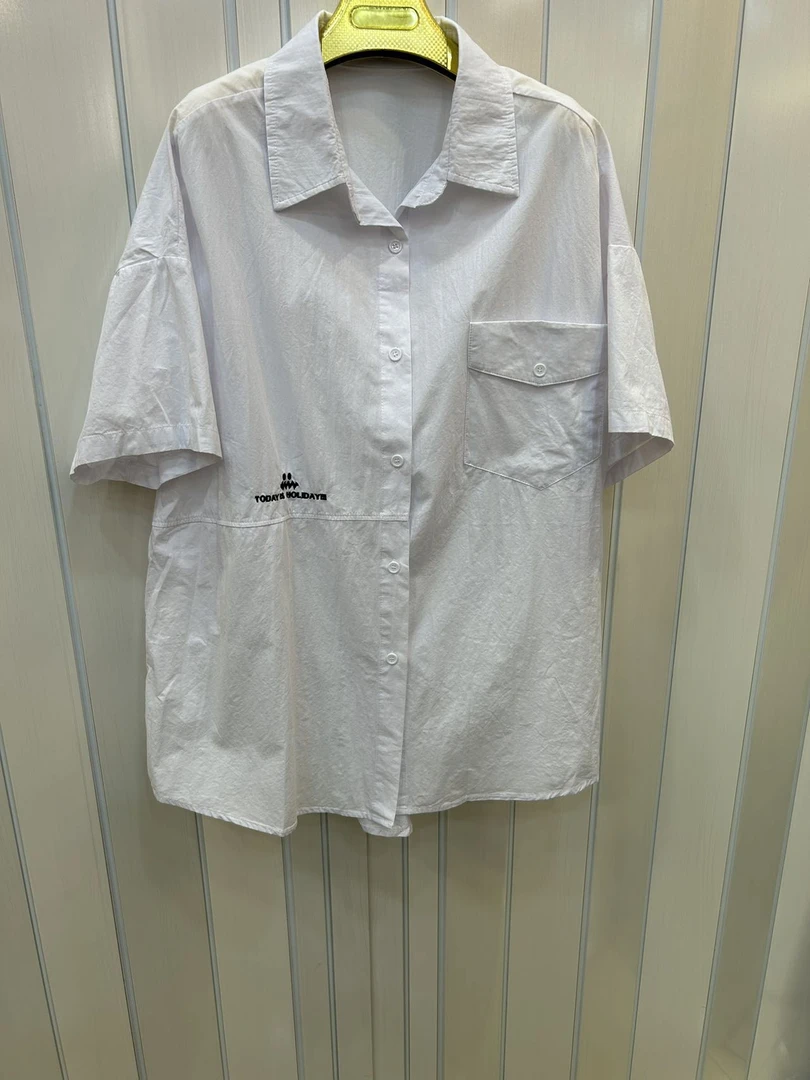 2025女士夏季休闲时尚宽松潮流百搭纯色均码大版衬衣