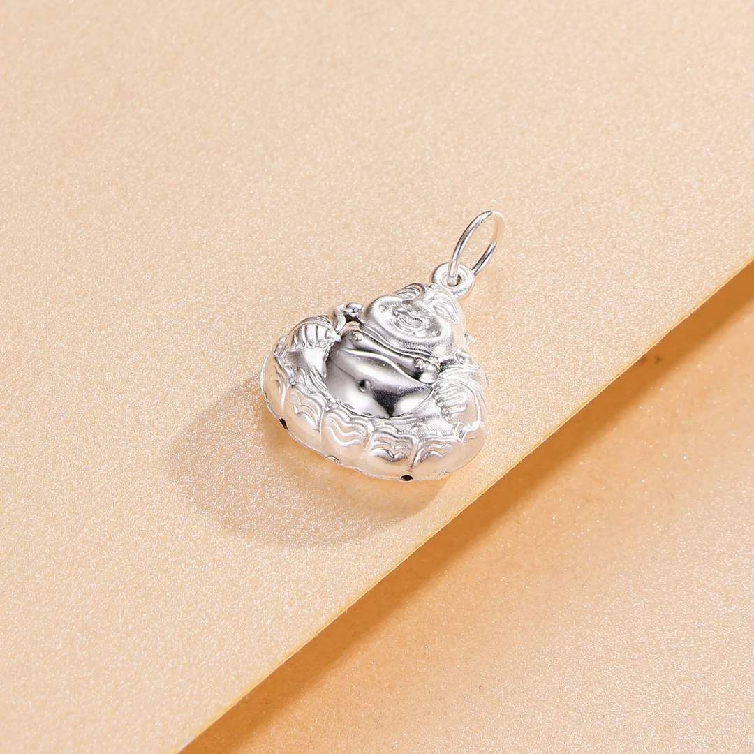 九乐 吊坠足银 999笑脸佛吊坠