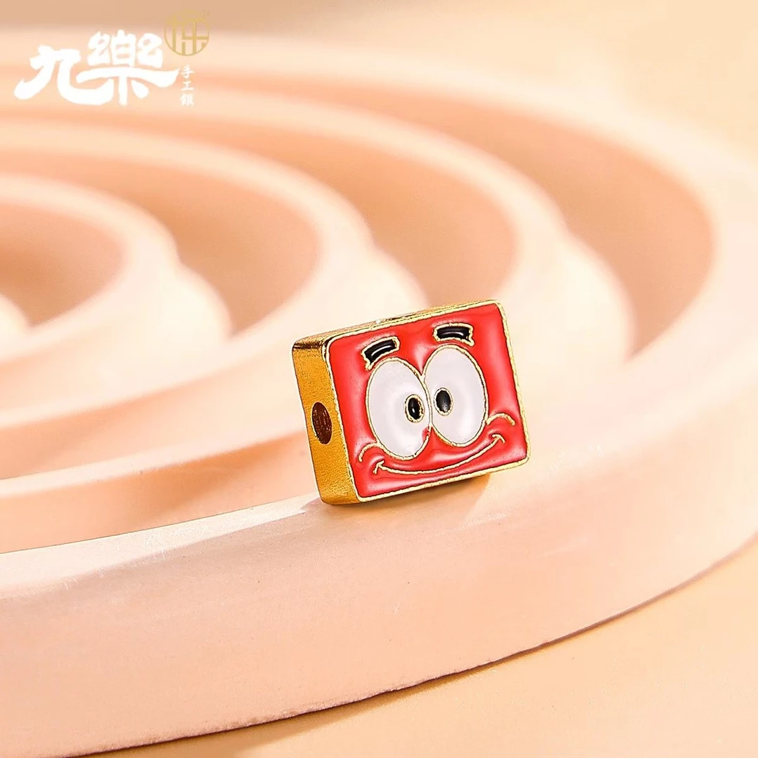 九乐 吊坠925银 微笑动漫宝宝约0.5g银[a]