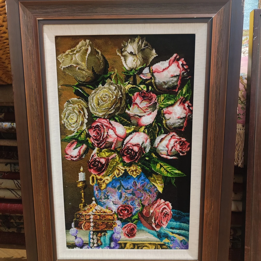 伊朗进口卧室复古精美艺术挂毯挂画挂布壁毯竹0.7米*0.5米