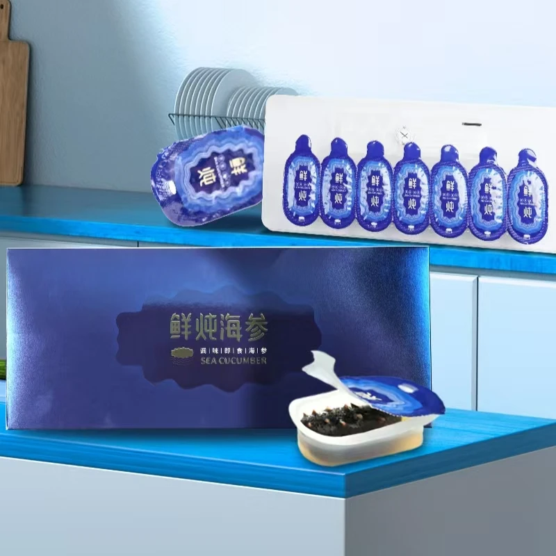 鲜炖海参开盖即食解冻食用美味甄选产品口感自然冷链