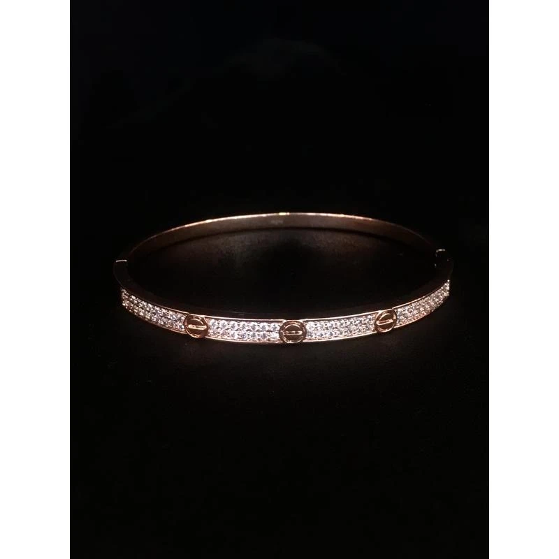 手镯 手镯 南非白色豪镶手镯 1403