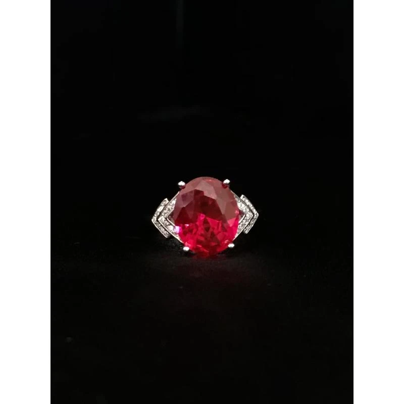 戒指 戒指 斯里兰卡红色浪漫豪镶戒指1374