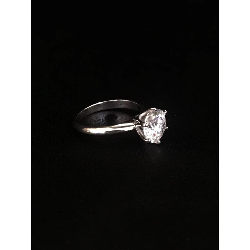 戒指 戒指 斯里兰卡经典六爪白色豪镶戒指1ct G39
