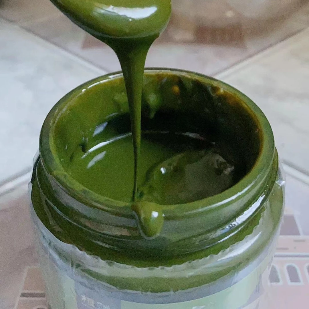 广内植赋绿开心果酱巴旦木扁桃仁酱烘焙奶茶饮品口感好颜色亮绿
