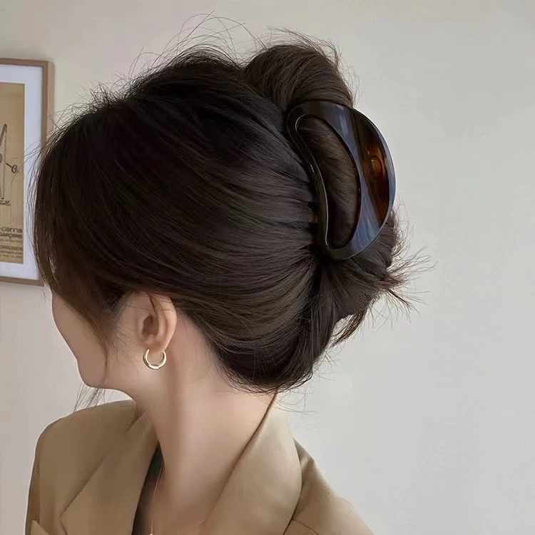 半月盘头发抓夹百搭高级感气质发卡韩式优雅简约发夹轻奢法式832