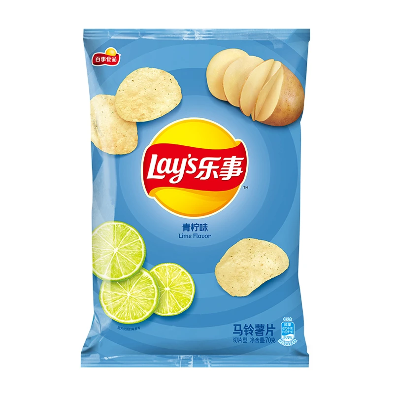 乐事青柠味薯片70g新老包装随机发货