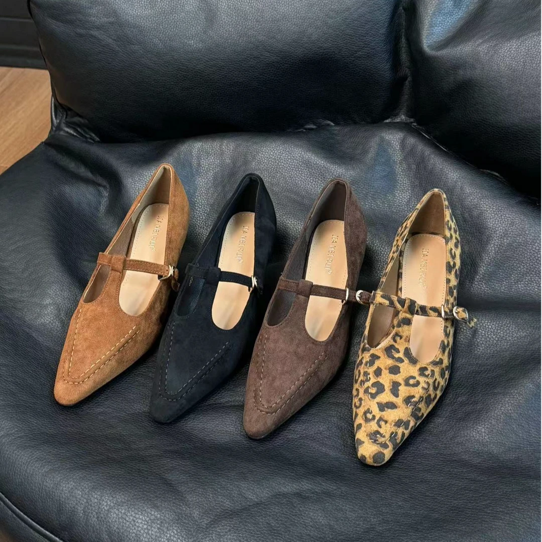 秋冬气质法式浅口尖头细跟哑面质感单鞋女鞋G2246