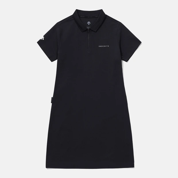 DESCENTE/迪桑特连衣裙修身简约黑色春夏迪桑特polo衫迪桑特裙子