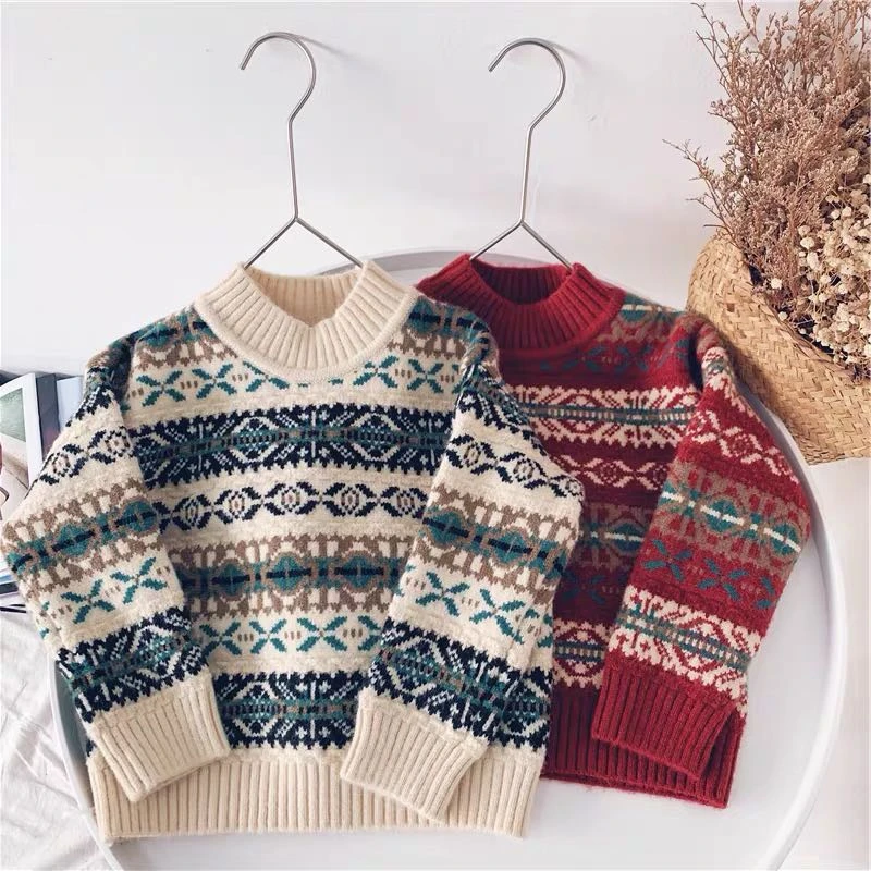 【601-800编号】童装儿童毛衣针织衫秋冬男童女童套头毛线衣