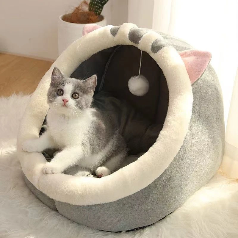 宠物四季保暖猫窝冬天猫咪窝狗狗窝四季通用用品封闭式猫床可拆洗