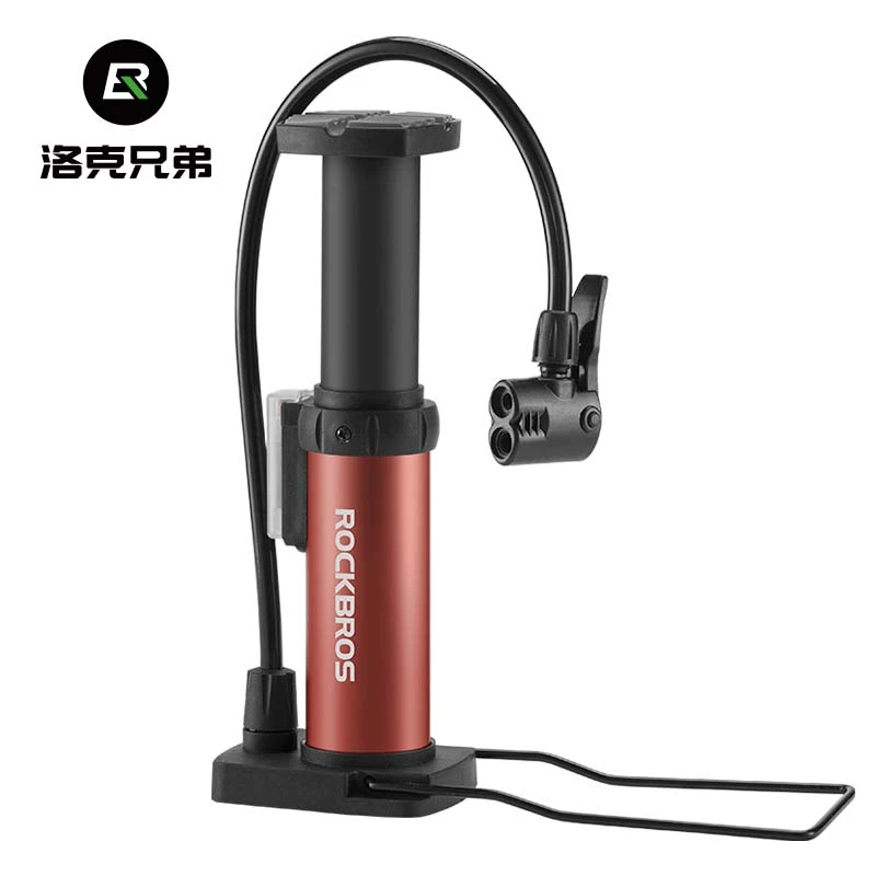 洛克兄弟脚踩打气筒自行车高压电动车电瓶车摩托车汽车家用充气泵