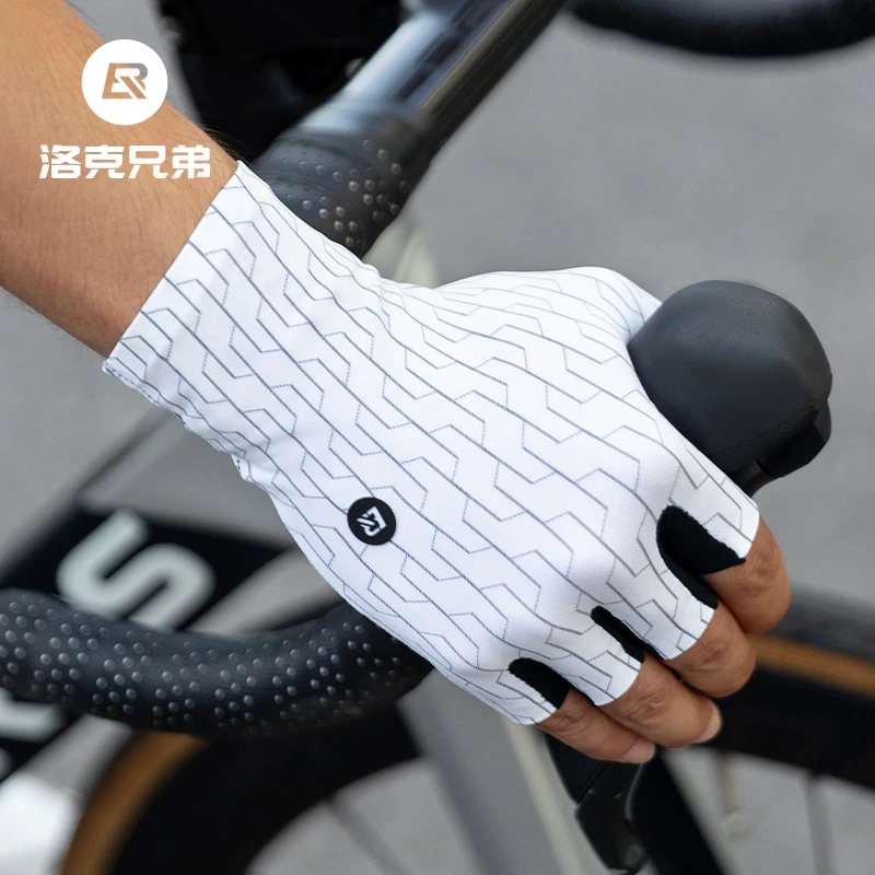 洛克兄弟骑行半指手套减震男女公路车手套自行车山地全指舒适夏季