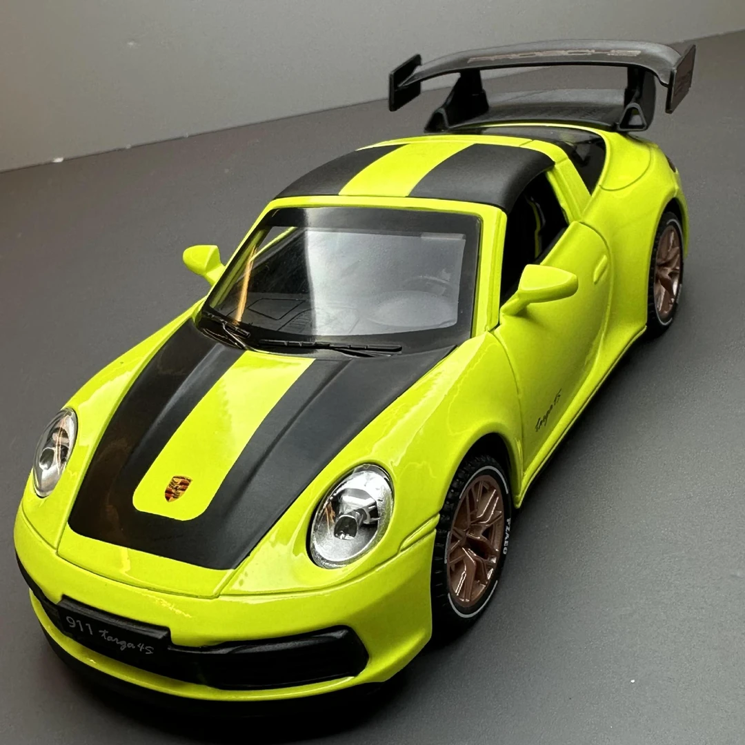 新款保时捷【911Targa4s赛道版】合金汽车模型 车载摆件 豪车跑车