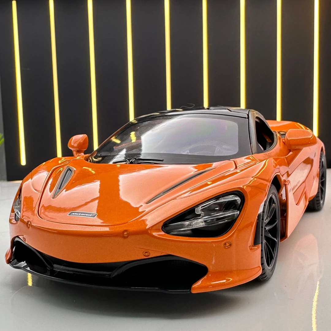 新款1:24【迈凯伦720s街车版】合金汽车模型 车载摆件 豪车跑车炫酷