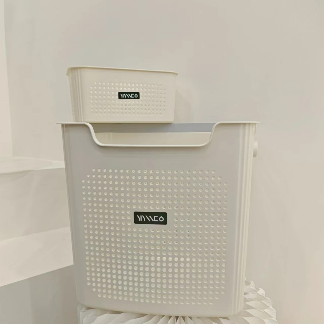 2件套白色衣物收纳筐