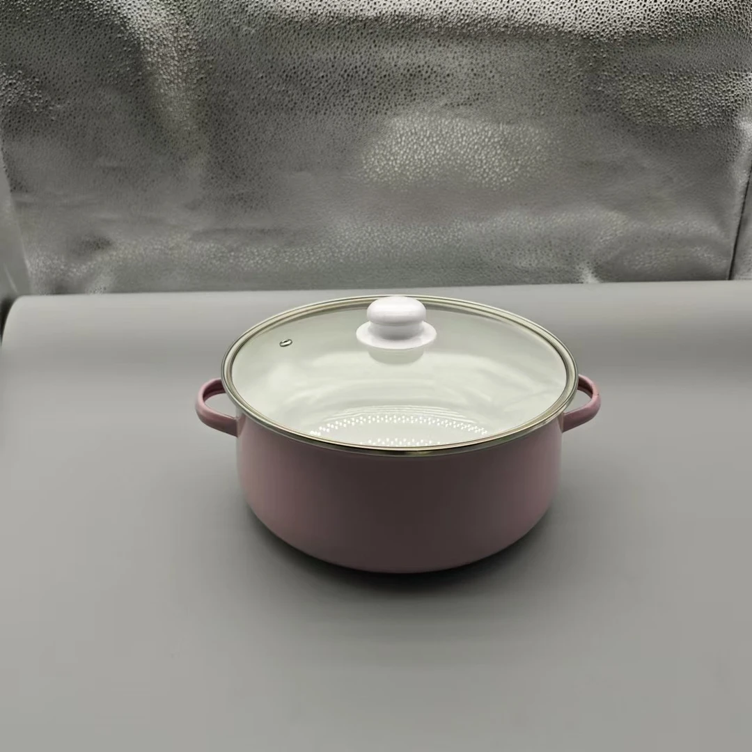 紫色搪瓷奶锅小汤锅可爱风