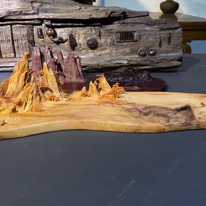 【闪购商品】崖柏山水摆件