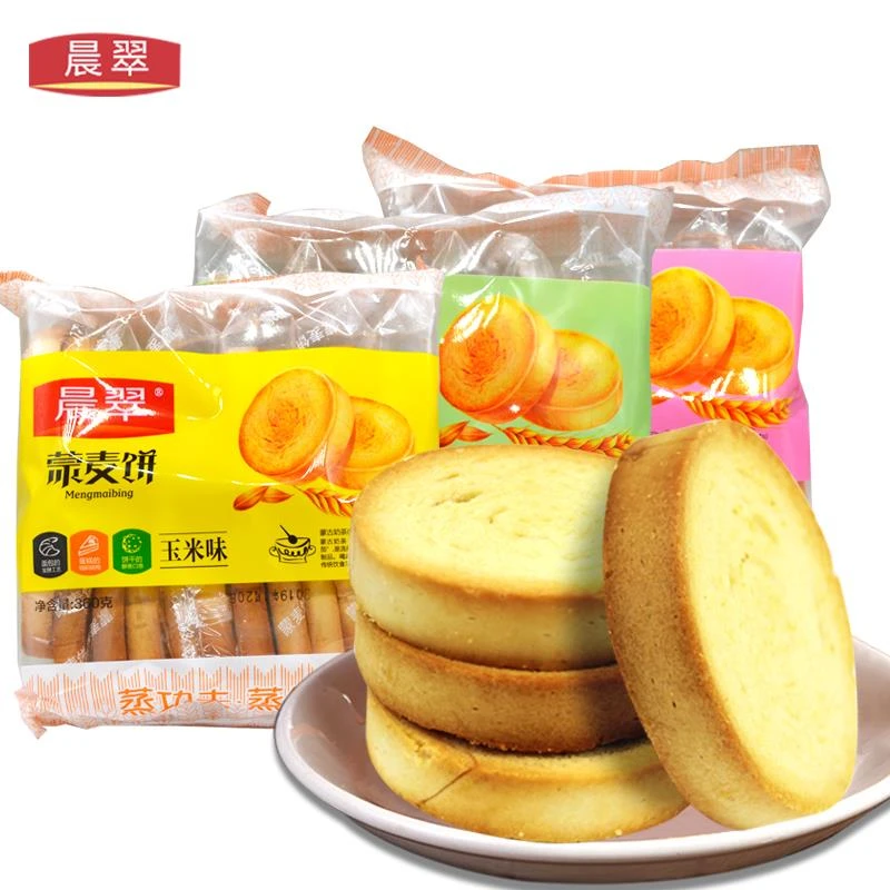 晨翠 蒙麦饼单包装非油炸馒头片烤馍片干早餐零食笋0g