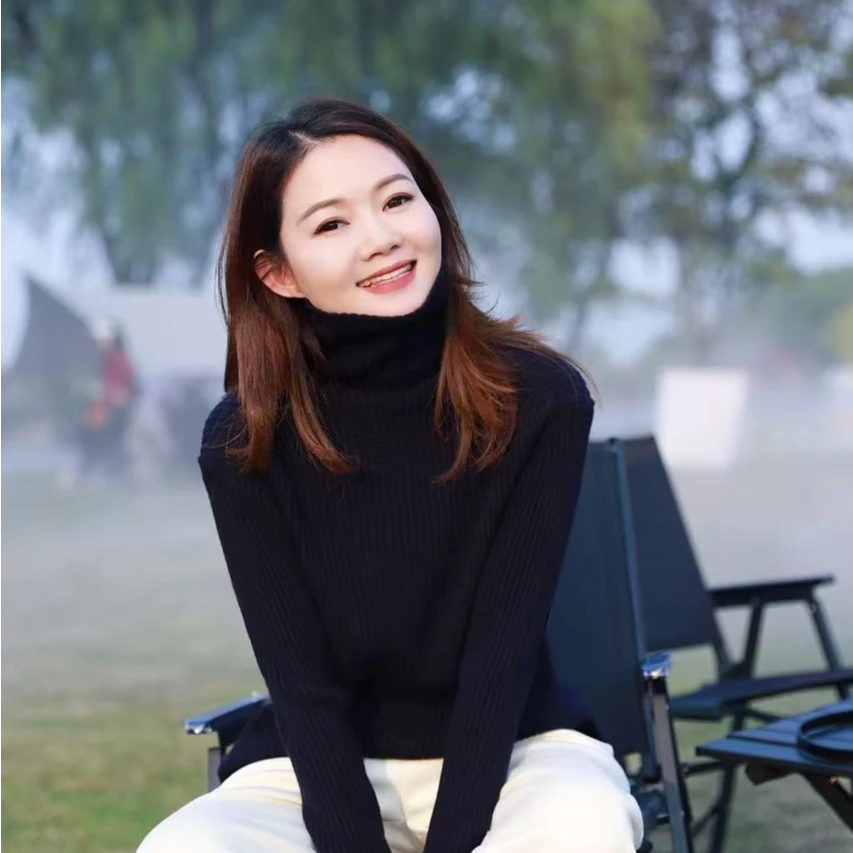 【哲思凡】高领竖坑条显瘦加厚针织毛衫纯色保暖上衣时尚百搭