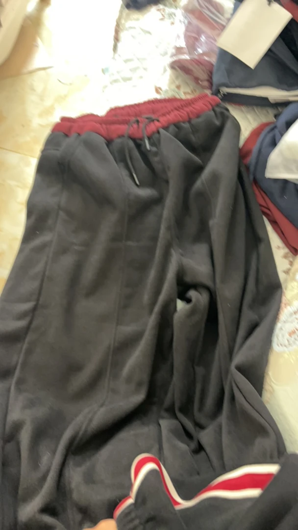 运动卫裤女士时尚黑色加绒