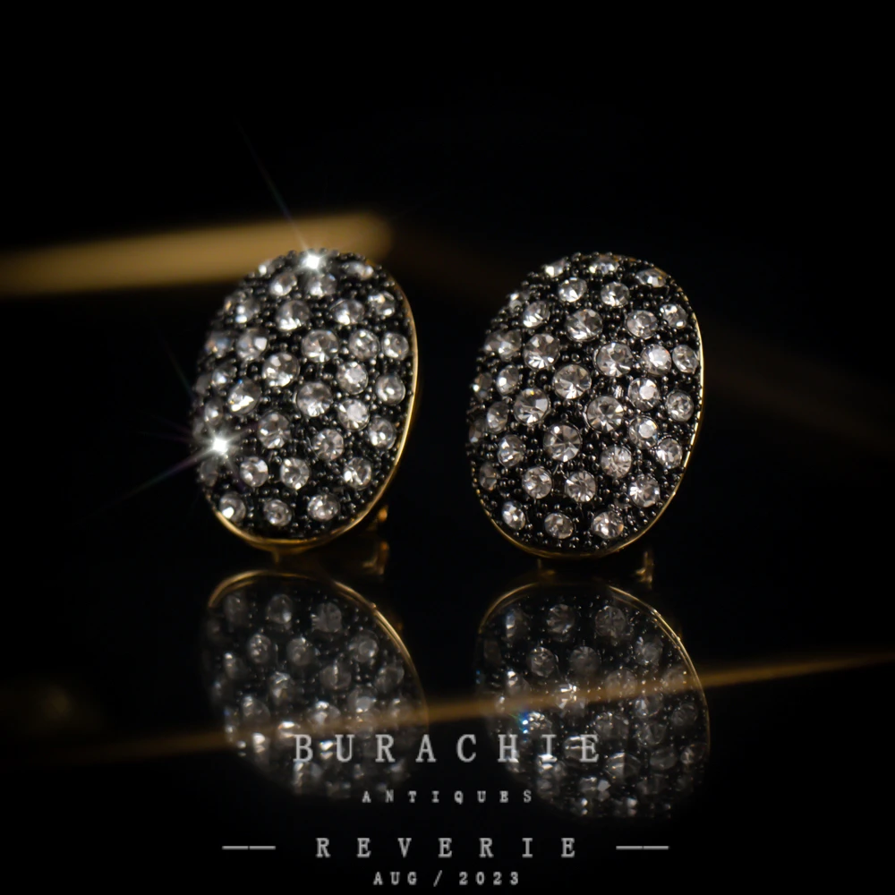 铜合金仿水晶耳饰 【9051】周年珍藏英｜经典原标克拉款CrownFrett