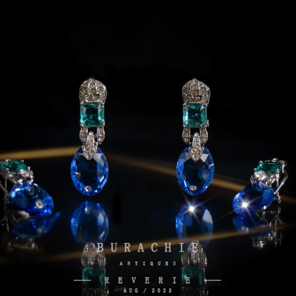 铜合金仿水晶耳饰 【6059】周年珍藏英｜经典原标克拉款CrownFrett